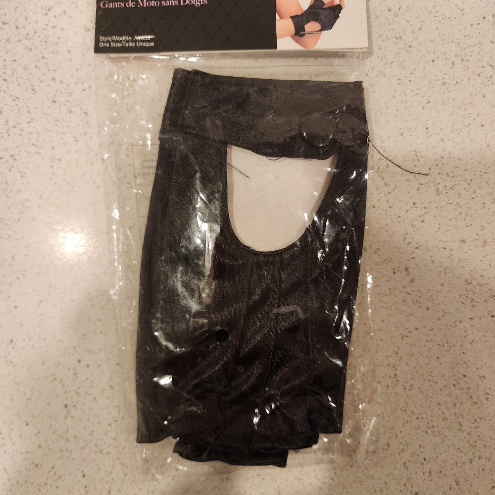 Legs Avenue Fingerless Motorcycle Gloves